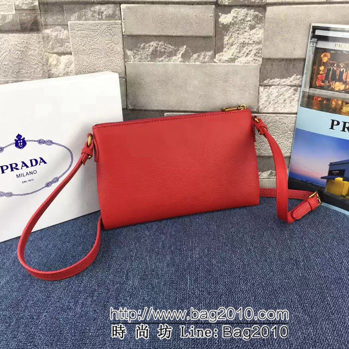 普拉達PRADA原單 PRADA 1BH050 義大利最新版 進囗頭層牛皮單肩斜跨包 PHY1302